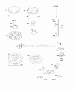 Part Location Diagram of 807111 Briggs and Stratton Screen-Rotating